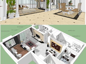 住宅別墅樣板房室內設計精品su模型圖下載 圖片1,638.92mb 家裝模型庫 室內模型